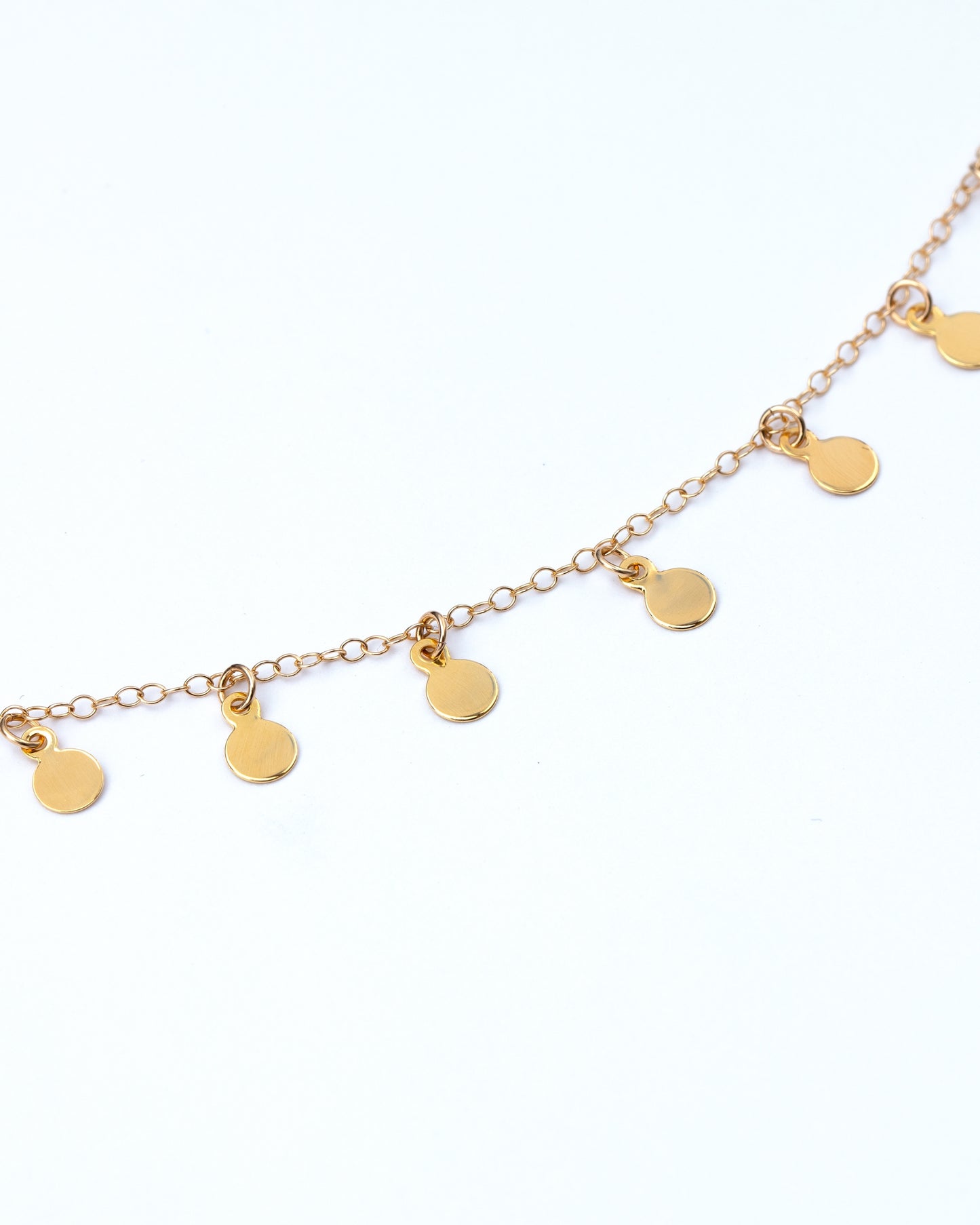 14K Gold Filled Tiny Disc Necklace | Inspiration Her Jewellery