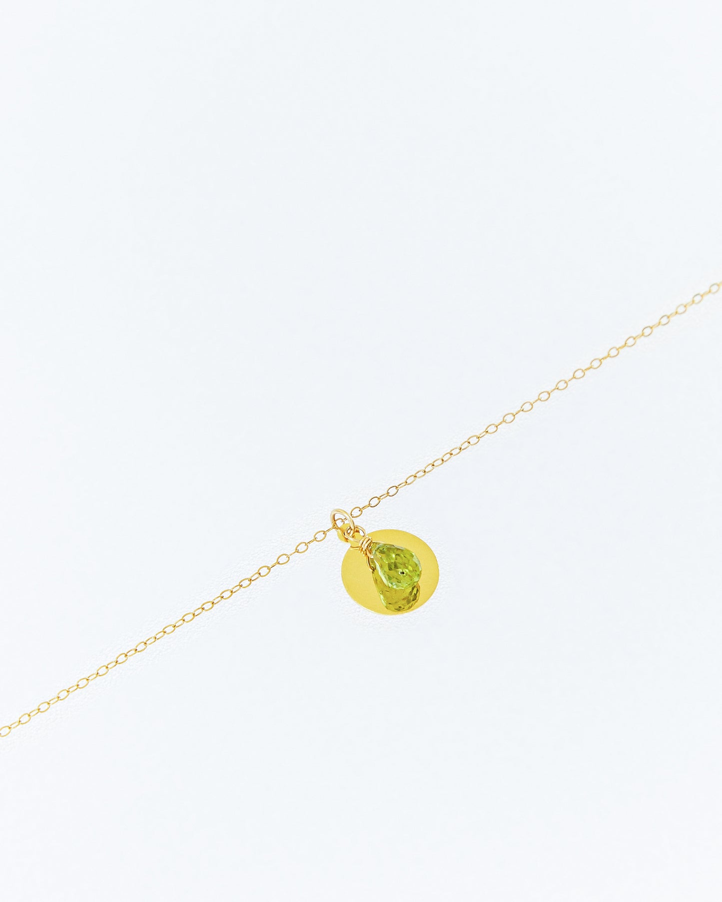14K Gold Filled Peridot Necklace | Inspiration Her Jewellery