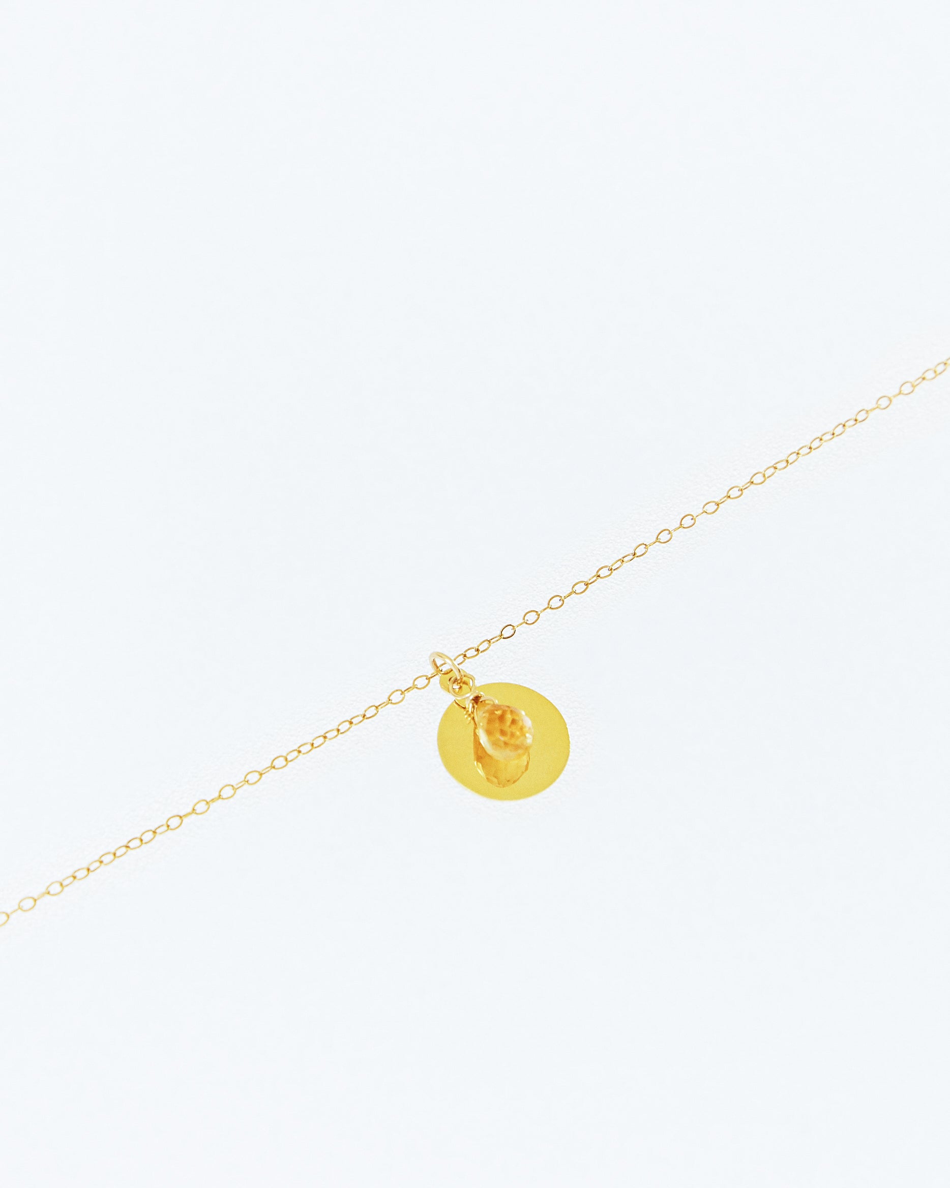 14K Gold Filled Citrine Necklace | Inspiration Her Jewellery