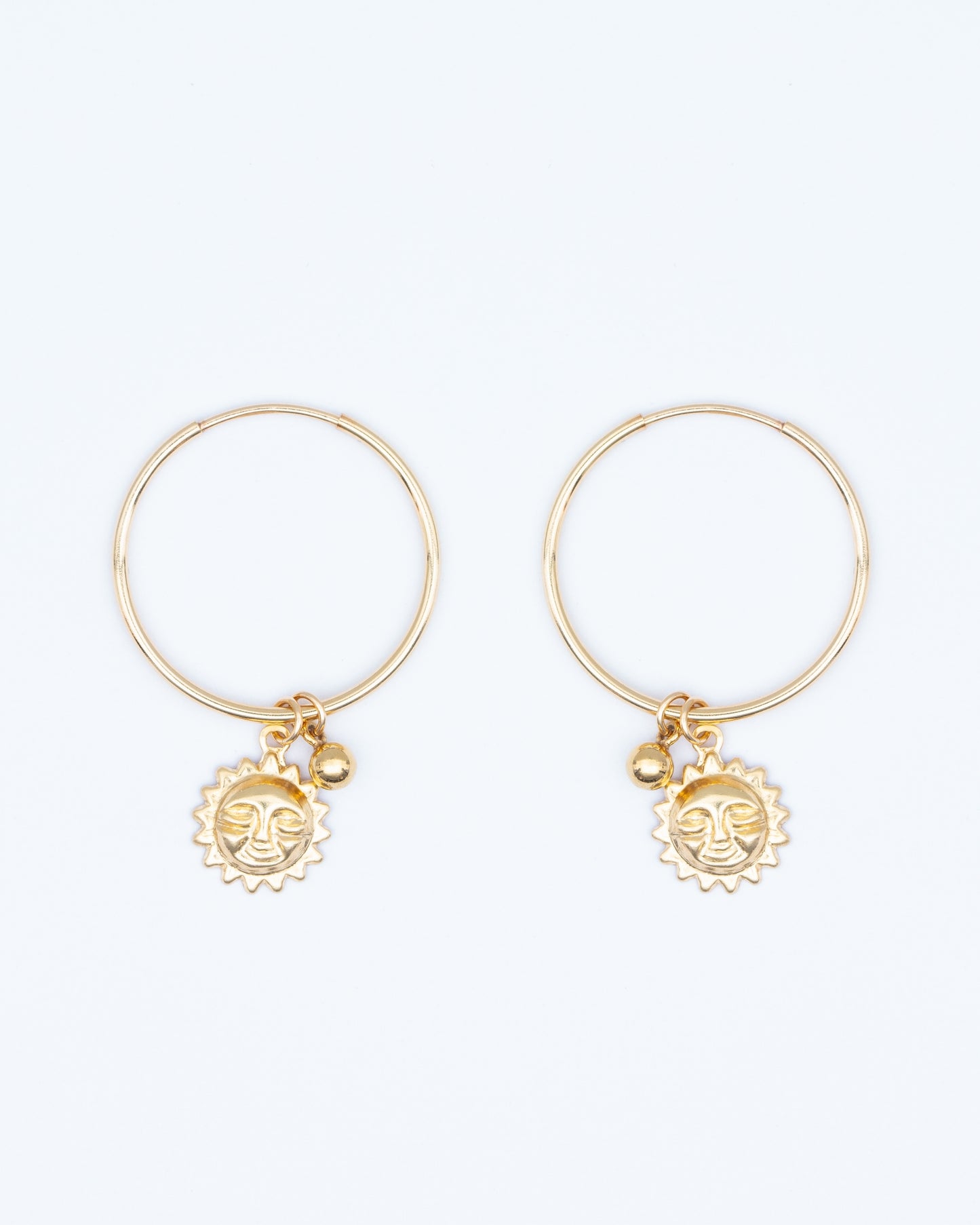 14K Gold Filled Sun Hoop Earrings | Inspiration Her Jewellery