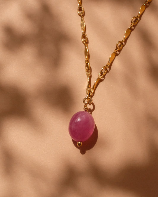 14K Gold Filled Ruby Necklace | Inspiration Her Jewellery