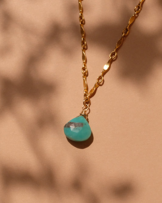 14K Gold Filled Turquoise Necklace | Inspiration Her Jewellery