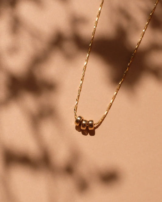 14K Gold Filled Rondelle Bead Necklace | Inspiration Her Jewellery