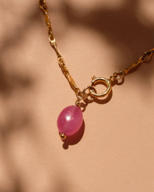 14K Gold Filled Ruby Bracelet | Inspiration Her Jewellery