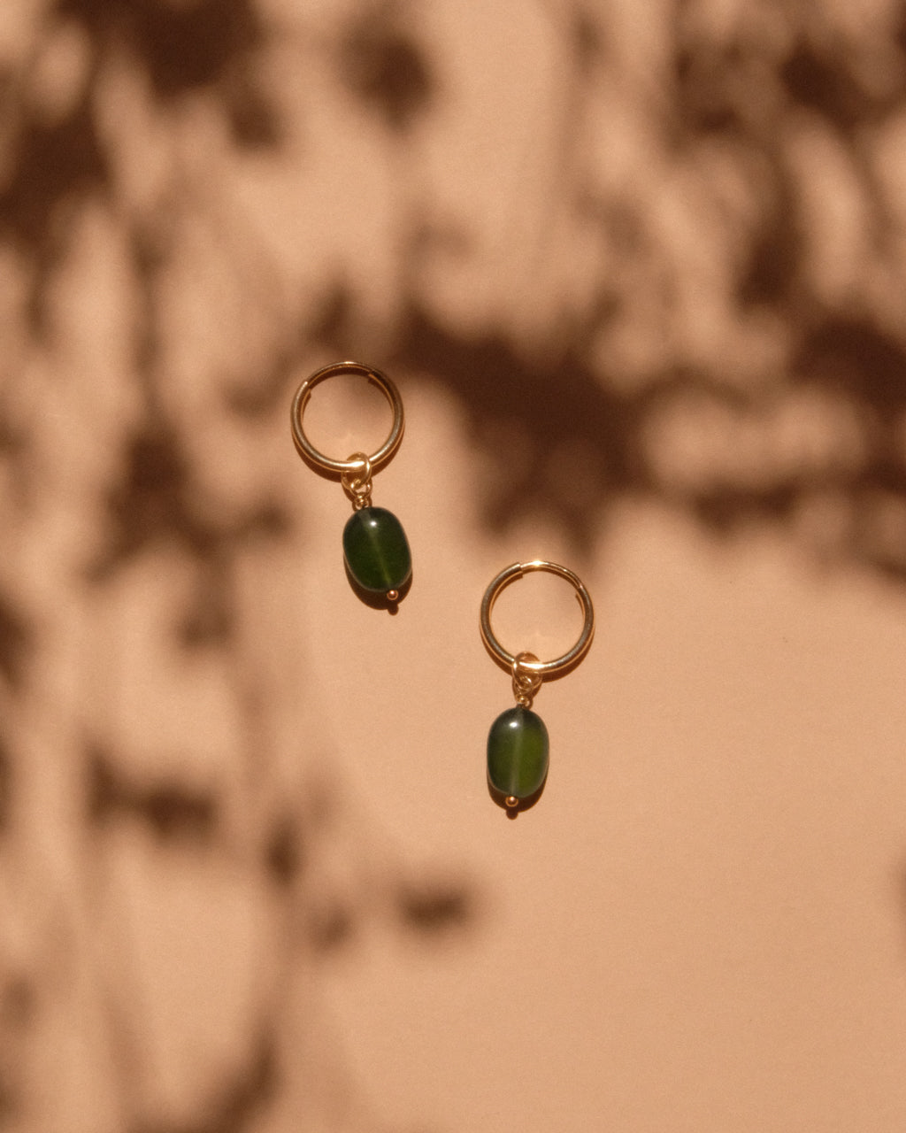 14K Gold Filled Green Serpentine Earrings | Inspiration Her Jewellery