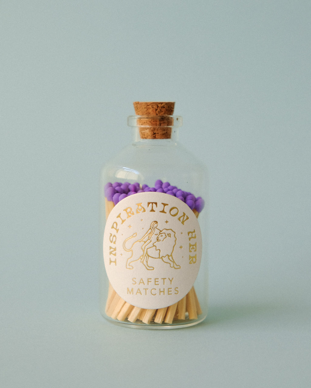 Decorative Safety Matches in Glass Jar - Lavender | Inspiration Her