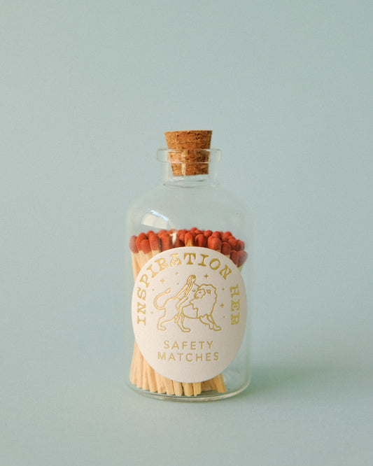 Decorative Safety Matches in Glass Jar - Terracotta | Inspiration Her