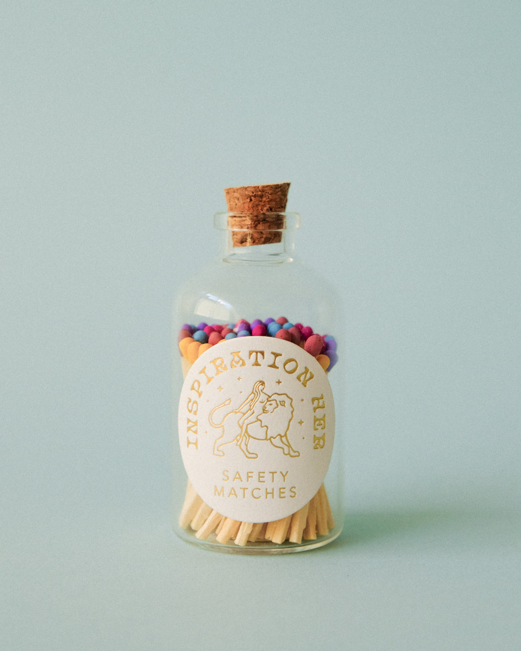 Decorative Safety Matches in Glass Jar - Colourful | Inspiration Her