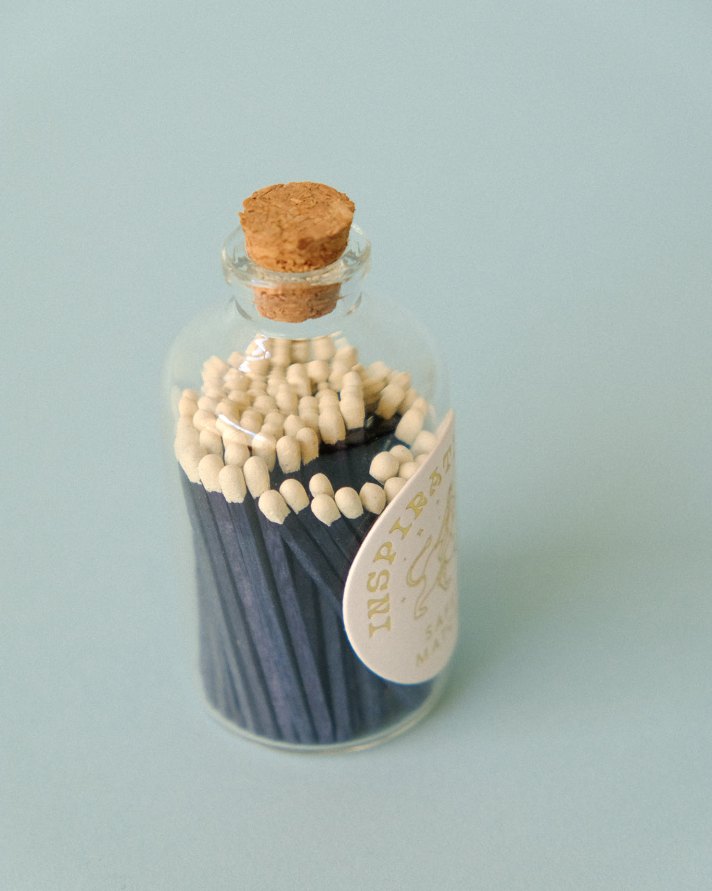 Decorative Matches in a Glass Jar - Blue + White | Inspiration Her