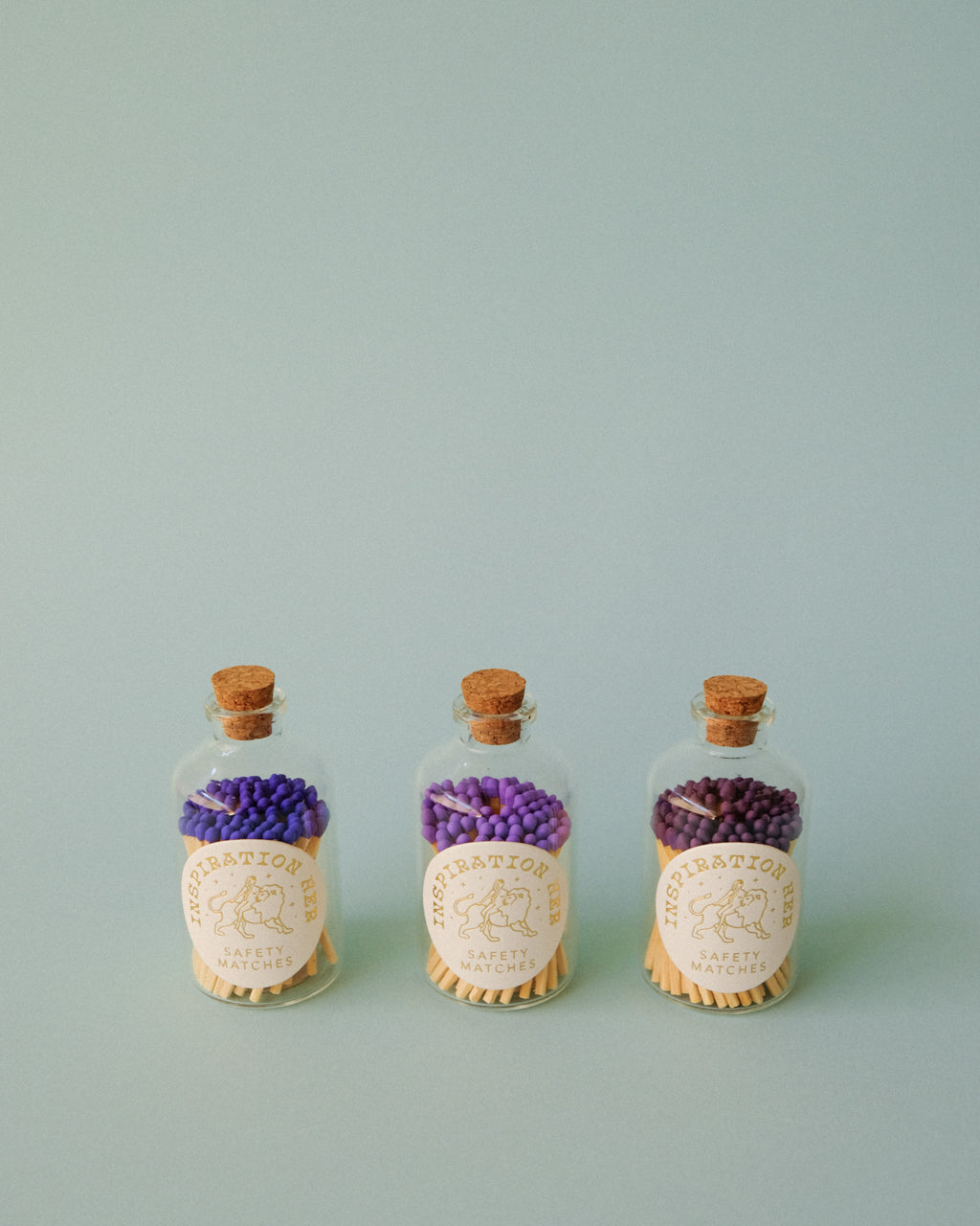 Decorative Safety Matches in Glass Jar - Eggplant | Inspiration Her