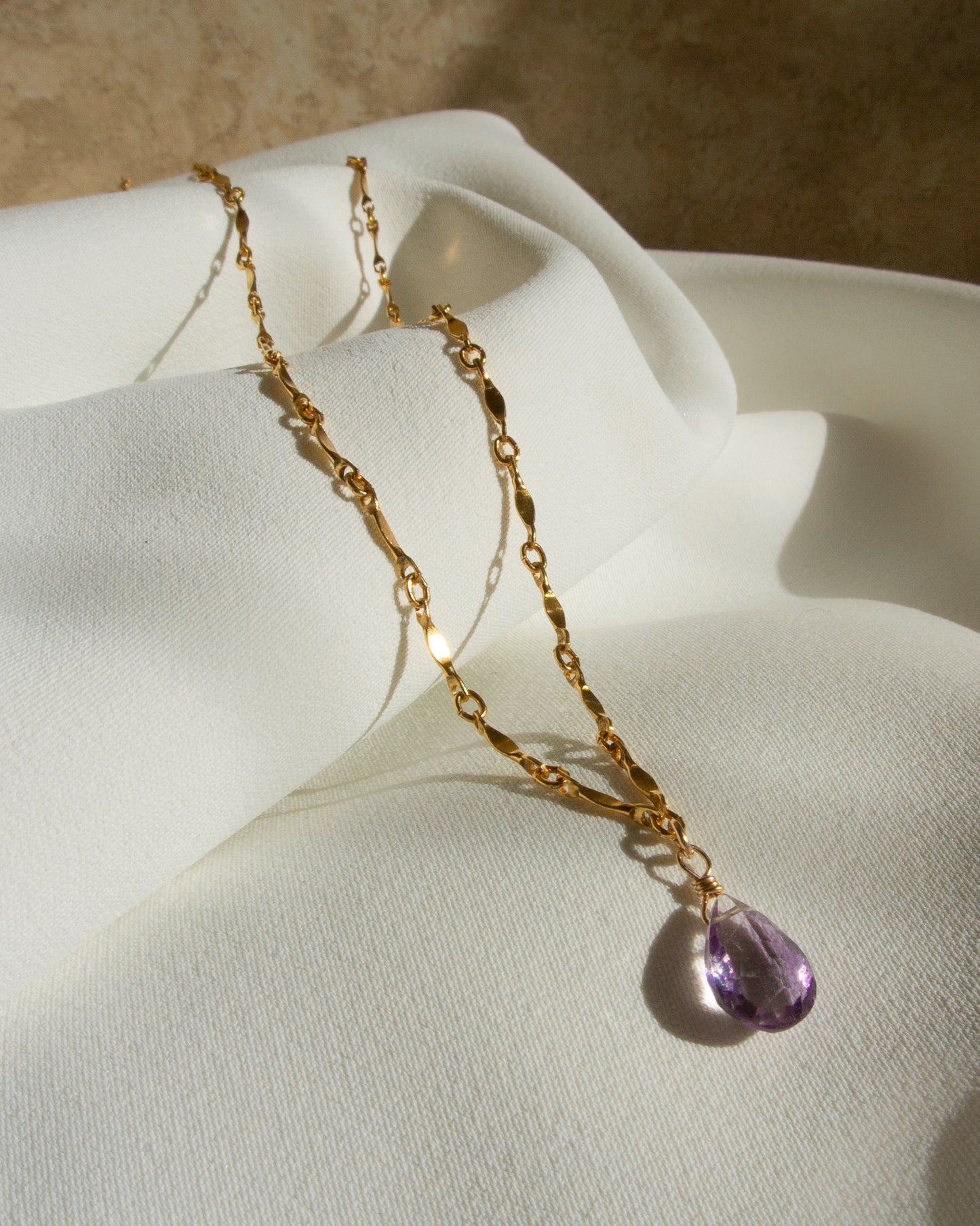 14K Gold Filled Amethyst Necklace | Inspiration Her Jewellery