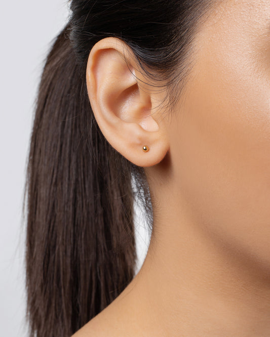 14K Gold Filled Ball Stud Earrings | Inspiration Her Jewellery