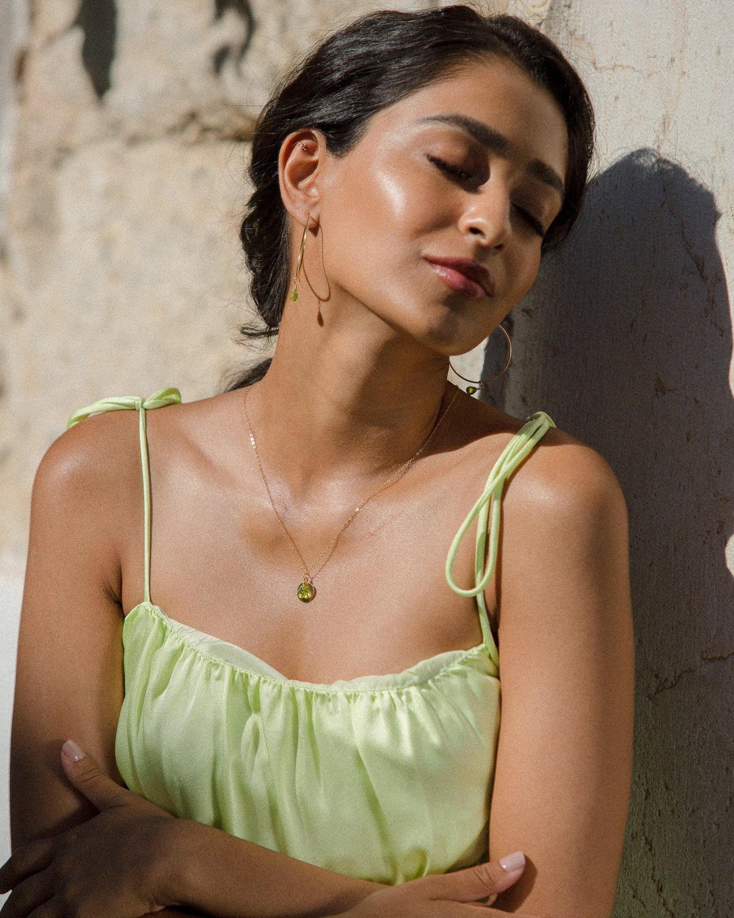 14K Gold Filled Peridot Necklace | Inspiration Her Jewellery