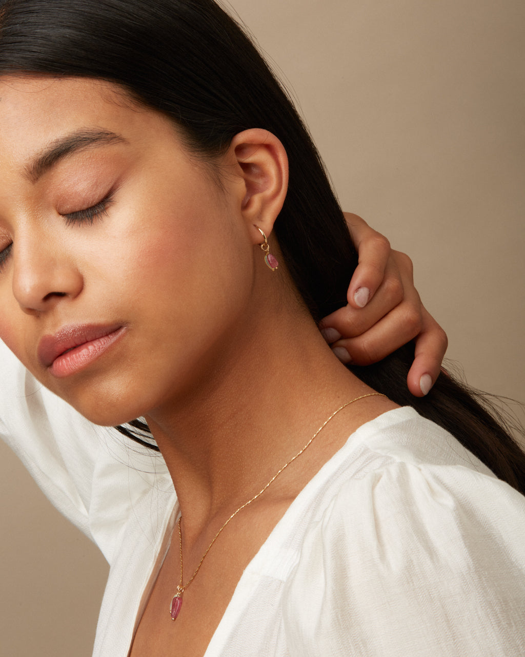 14K Gold Filled Opal & Tourmaline Earrings | Inspiration Her Jewellery