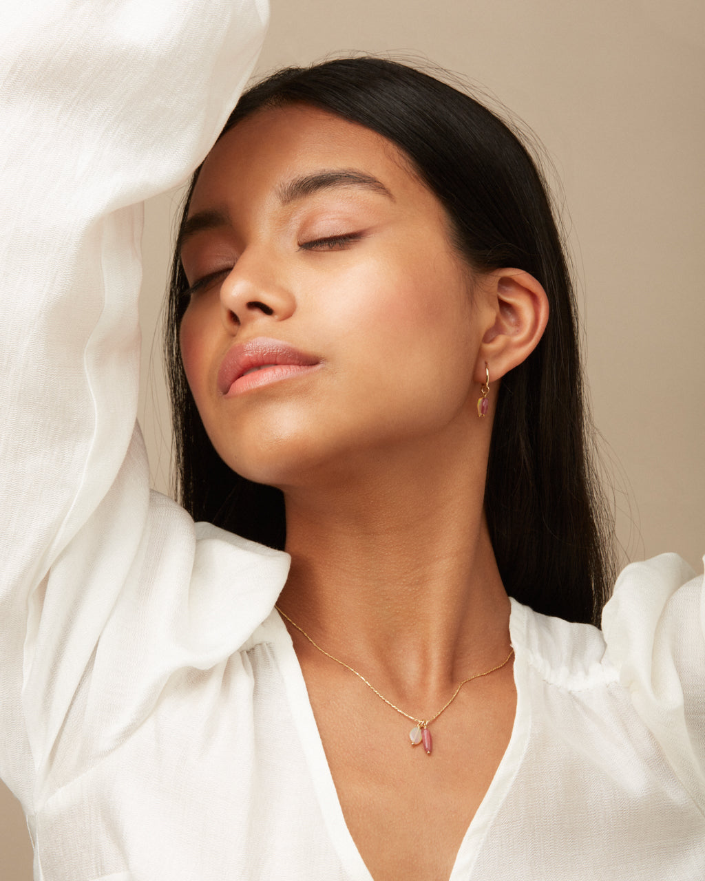 14K Gold Filled Opal & Tourmaline Earrings | Inspiration Her Jewellery