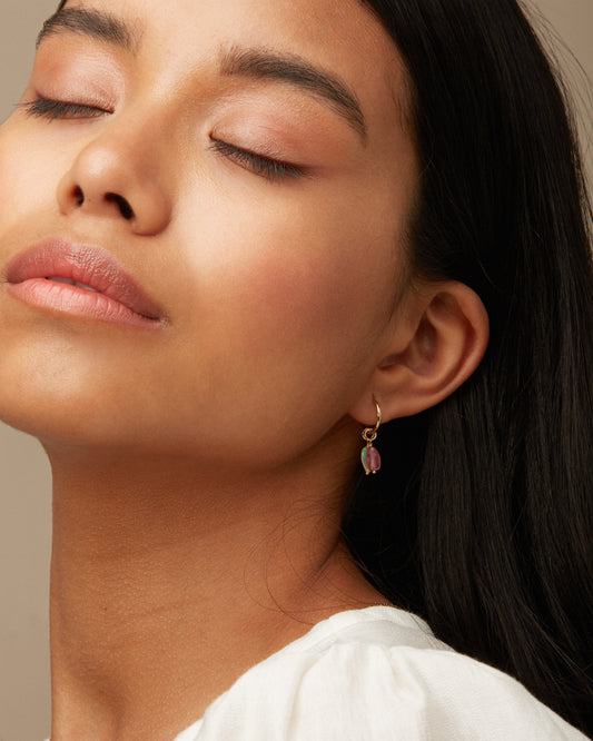 14K Gold Filled Opal & Tourmaline Earrings | Inspiration Her Jewellery
