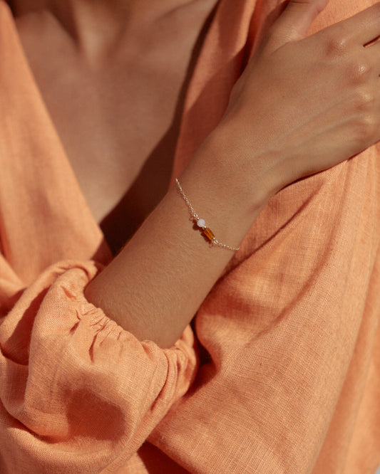 14K Gold Filled Kunzite & Kyanite Bracelet | Inspiration Her Jewellery