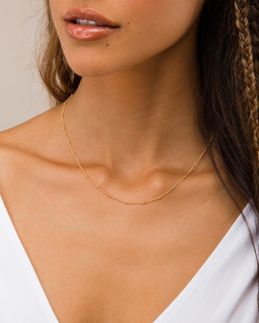 14K Gold Filled Satellite Chain Necklace | Inspiration Her Jewellery