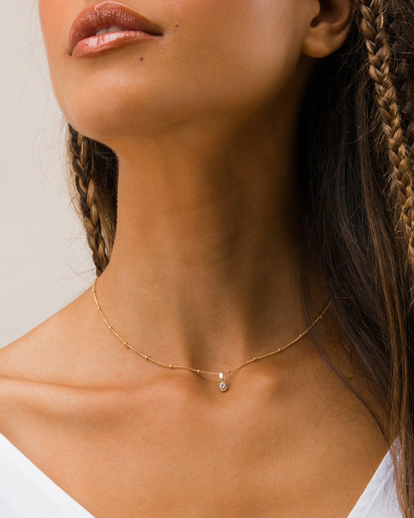 14K Gold Filled Cubic Zirconia Necklace | Inspiration Her Jewellery