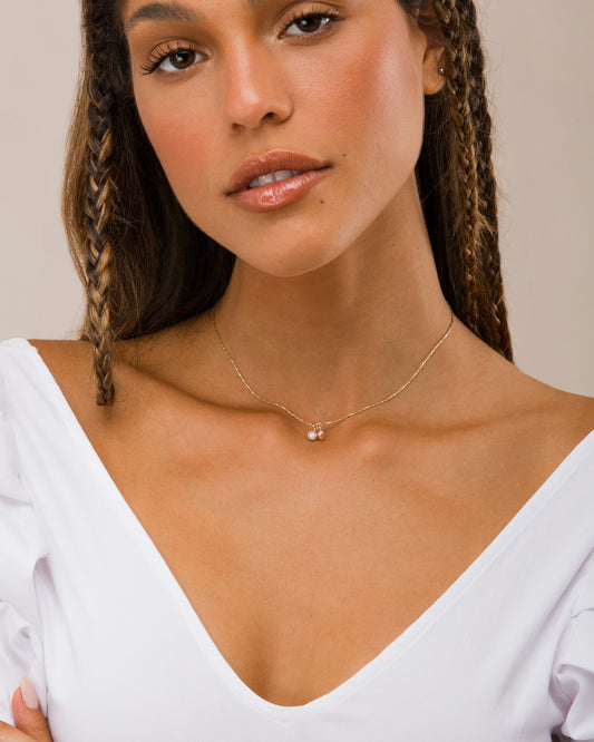 14K Gold Filled Short Pearl Necklace | Inspiration Her Jewellery