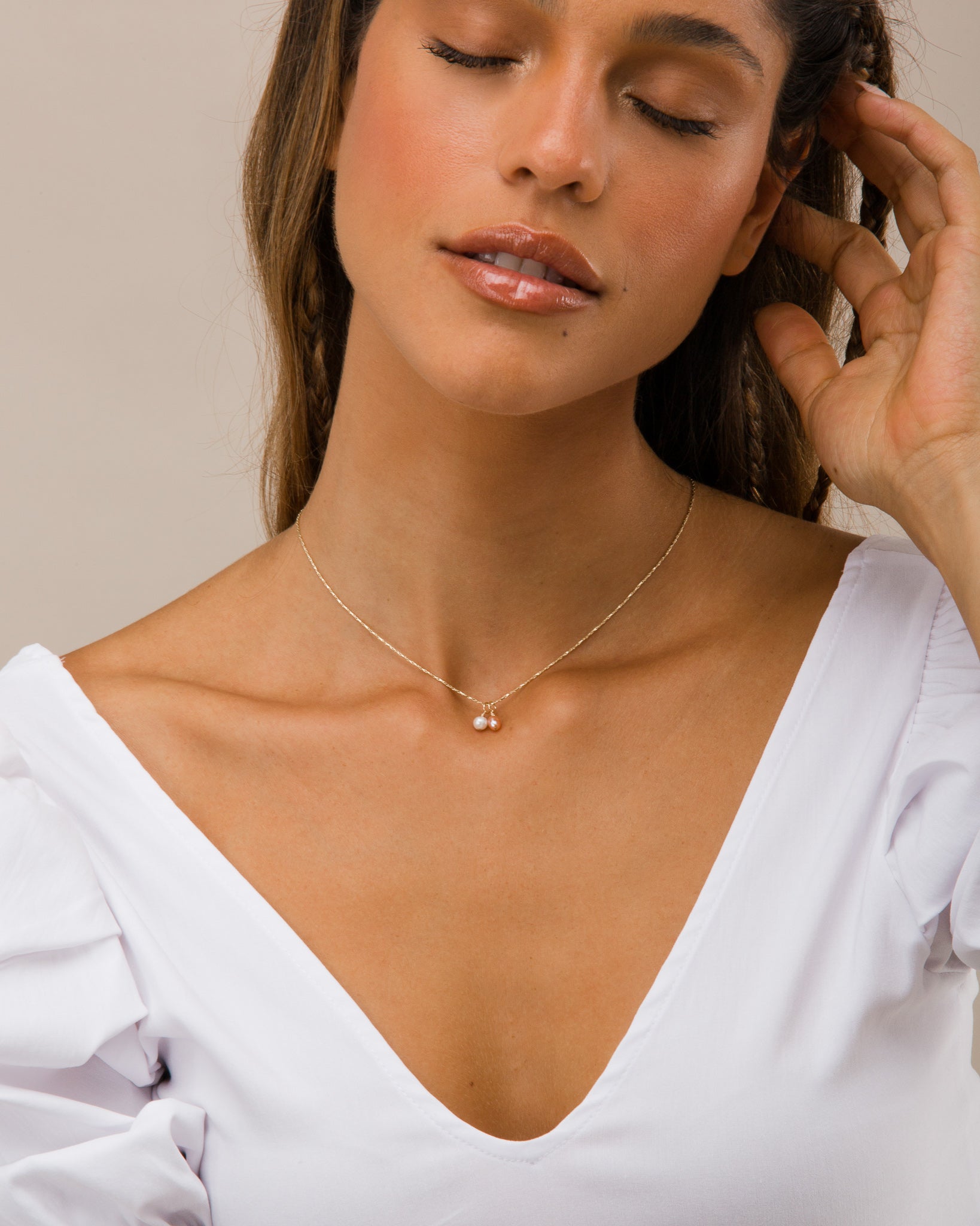 14K Gold Filled Short Pearl Necklace | Inspiration Her Jewellery