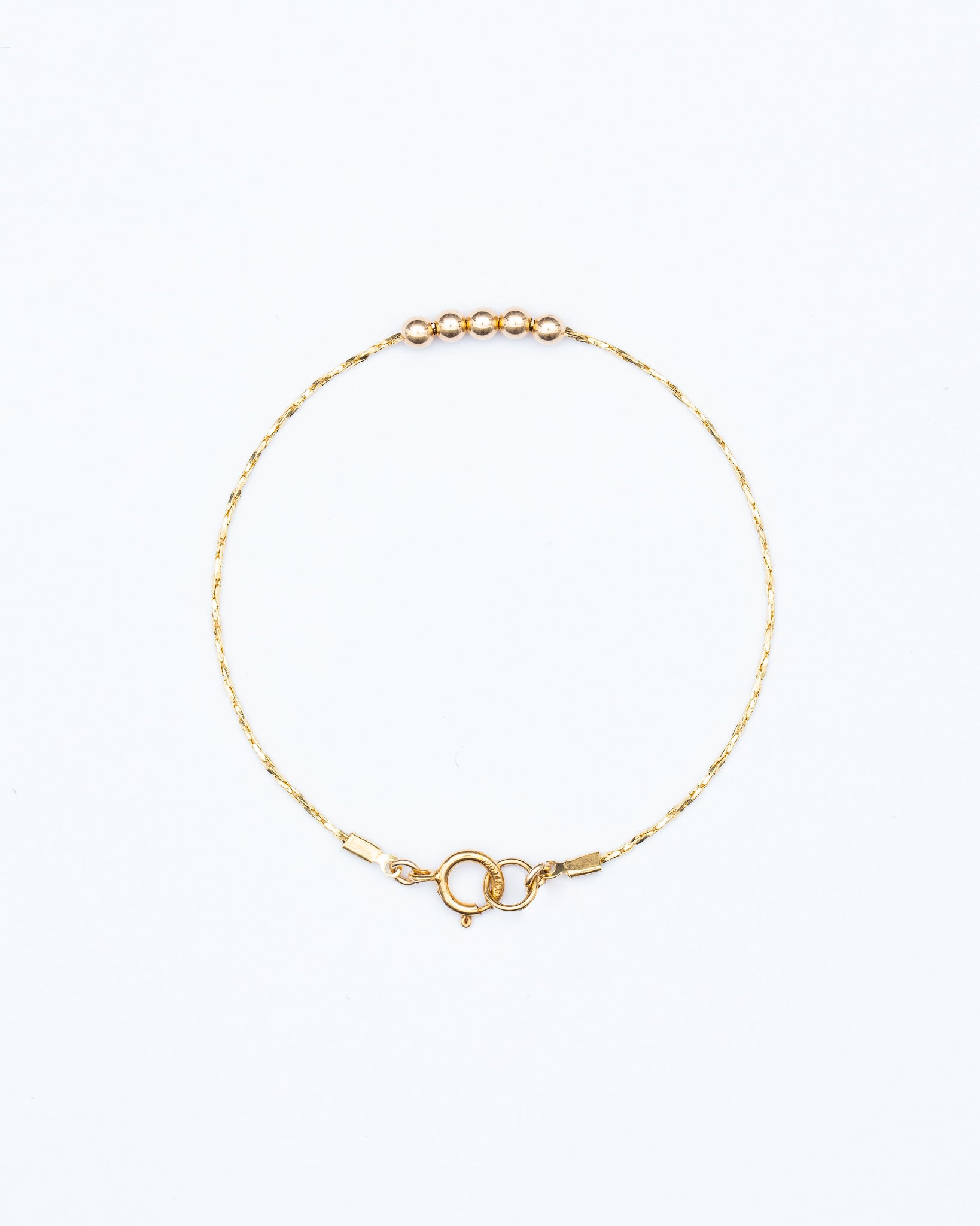 14K Gold Filled Bead Bracelet | Inspiration Her Jewellery