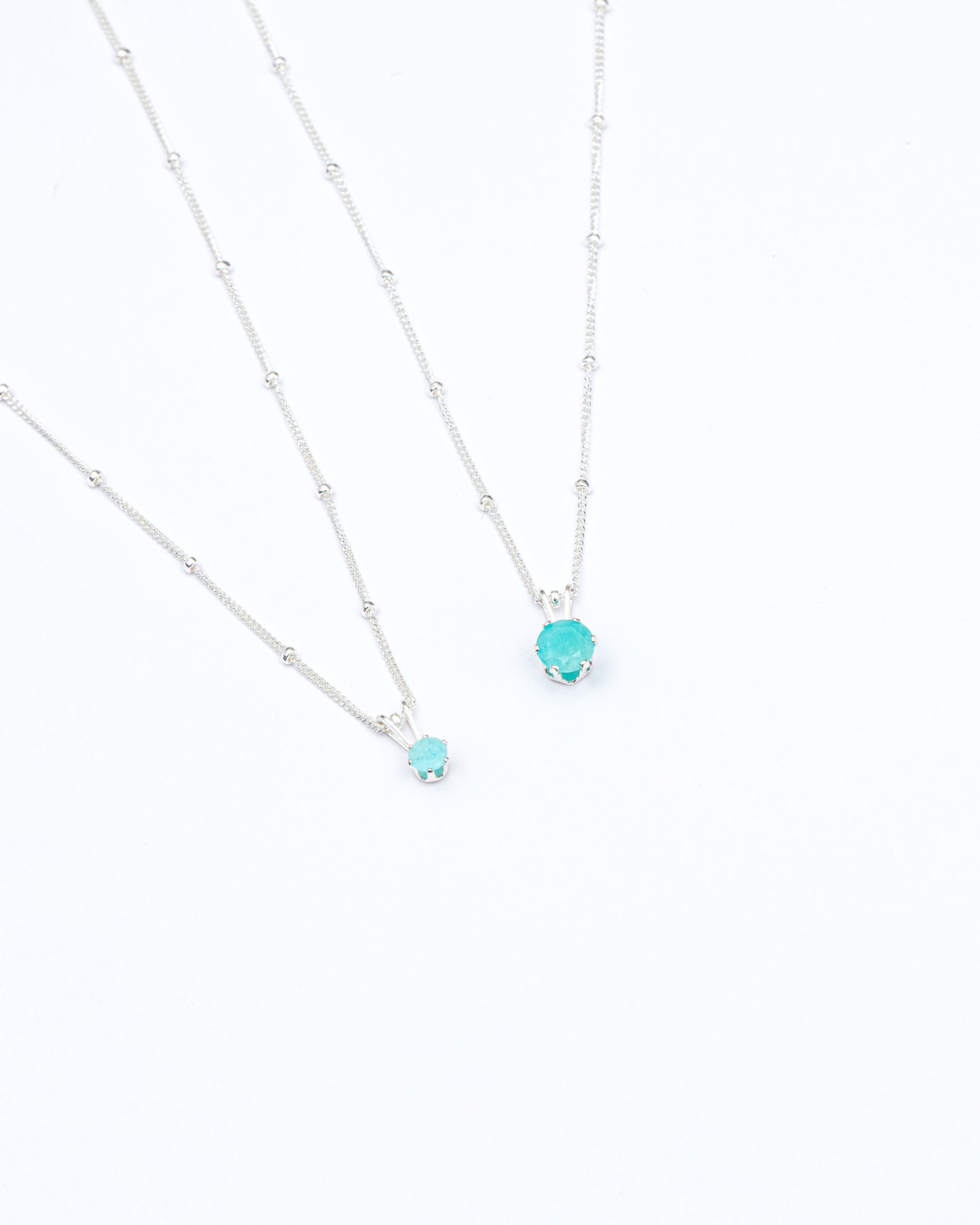 Recycled Silver Amazonite Necklace | Inspiration Her Jewellery